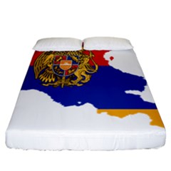 Borders Country Flag Geography Map Fitted Sheet (california King Size) by Sapixe