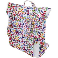 Heart Flags Countries United Unity Buckle Up Backpack by Sapixe