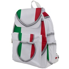 Flag Italy Country Italian Symbol Top Flap Backpack by Sapixe