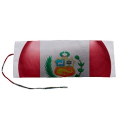 Peru Flag Country Symbol Nation Roll Up Canvas Pencil Holder (s) by Sapixe