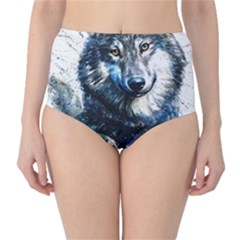 Gray Wolf - Forest King Classic High-waist Bikini Bottoms by kot737
