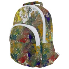 Original Abstract Art Rounded Multi Pocket Backpack by scharamo