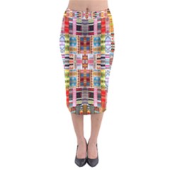 I 2 Velvet Midi Pencil Skirt by ArtworkByPatrick