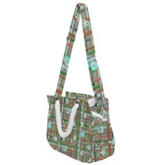 Textile Fabric Rope Handles Shoulder Strap Bag by HermanTelo