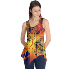 Board Circuits Control Center Trace Sleeveless Tunic by Pakrebo
