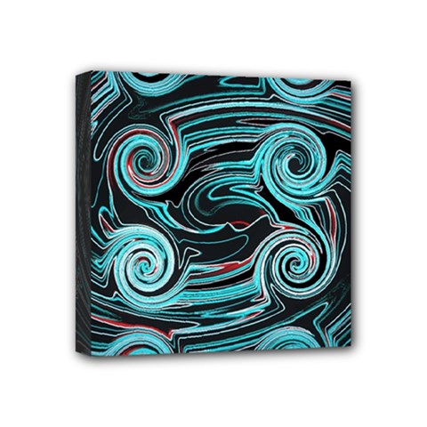 Background Neon Abstract Mini Canvas 4  X 4  (stretched) by HermanTelo