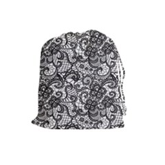 Encaje Drawstring Pouch (large) by Sobalvarro