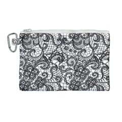 Encaje Canvas Cosmetic Bag (large) by Sobalvarro