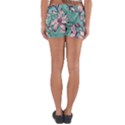 Vintage Floral Pattern Yoga Shorts View2