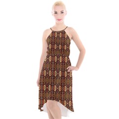 L 7 High-low Halter Chiffon Dress  by ArtworkByPatrick