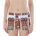 City Buildings Brick Architecture Boyleg Bikini Wrap Bottoms View1