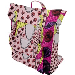 Nineties Girl Glitter Buckle Up Backpack by snowwhitegirl