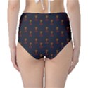 Nerdy 60s  Girl Pattern Grey Classic High-Waist Bikini Bottoms View2
