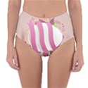 Easter Egg Colorful Spring Color Reversible High-Waist Bikini Bottoms View3