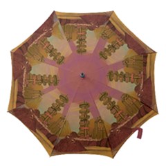 Planet Rocks City Base Fiction Hook Handle Umbrellas (small) by Simbadda