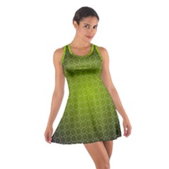 Hexagon Background Plaid Cotton Racerback Dress by Mariart