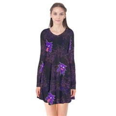 Haunter Long Sleeve V-neck Flare Dress by Mezalola