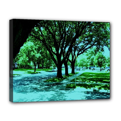 Hot Day In Dallas 5 Canvas 14  X 11  (stretched) by bestdesignintheworld