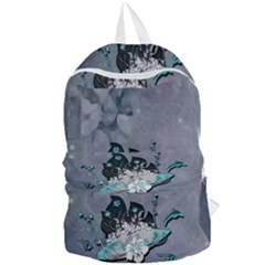 Sport, Surfboard With Flowers And Fish Foldable Lightweight Backpack by FantasyWorld7