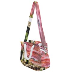 Lighthouse Ocean Sunset Seagulls Rope Handles Shoulder Strap Bag