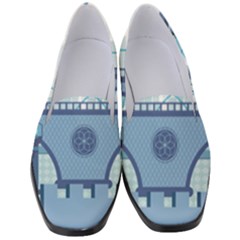 Blue City Building Fantasy Women s Classic Loafer Heels by Sudhe