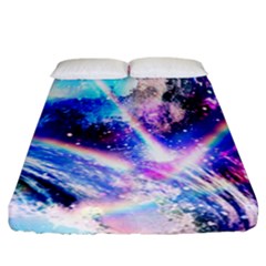 Crystal Wave Pattern Design Fitted Sheet (california King Size) by Sudhe