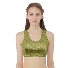 Baroque Pearls In Ornate Decorative Bohemian Style Sports Bra With Border by pepitasart