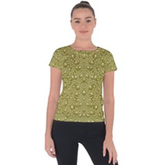 Baroque Pearls In Ornate Decorative Bohemian Style Short Sleeve Sports Top  by pepitasart