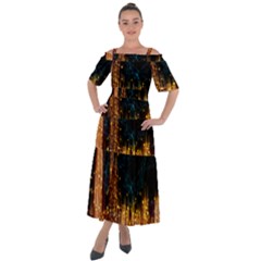 Architecture Buildings City Shoulder Straps Boho Maxi Dress  by Simbadda