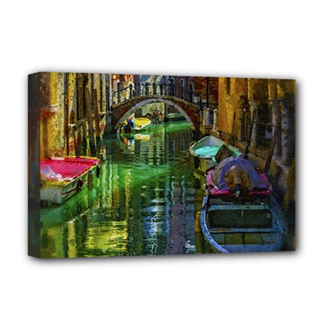 Venice City Italy Architecture Deluxe Canvas 18  X 12  (stretched) by Simbadda