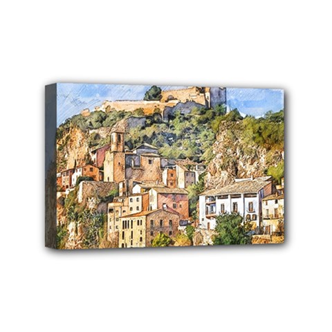 Architecture Town Travel Water Mini Canvas 6  X 4  (stretched) by Simbadda