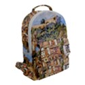 Architecture Town Travel Water Flap Pocket Backpack (Small) View2