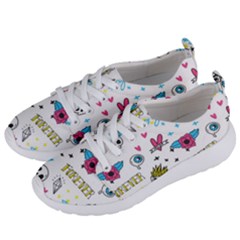 Emo Teens Doodle Seamless Women s Lightweight Sports Shoes by Vaneshart