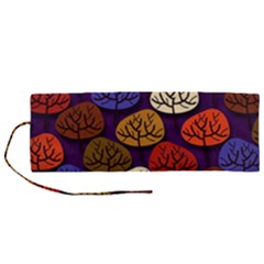 Tree Pattern Background Roll Up Canvas Pencil Holder (m) by Vaneshart
