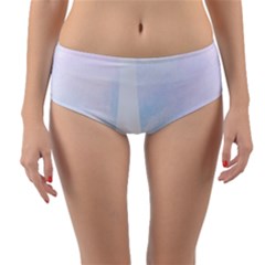 Pastel Eiffel s Tower, Paris Reversible Mid-waist Bikini Bottoms by Lullaby