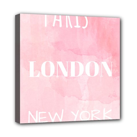 Paris Mini Canvas 8  X 8  (stretched) by Lullaby