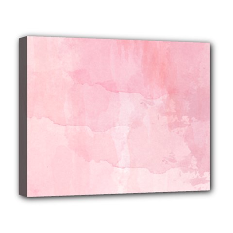 Pink Blurry Pastel Watercolour Ombre Deluxe Canvas 20  X 16  (stretched) by Lullaby