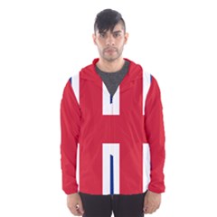 Uk Flag Men s Hooded Windbreaker by FlagGallery