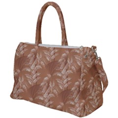 Scrapbook Leaves Decorative Duffel Travel Bag by Simbadda