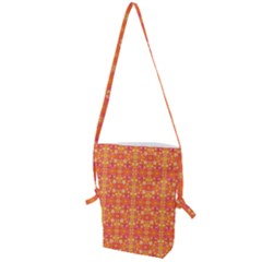  Pattern Abstract Orange Folding Shoulder Bag by Simbadda