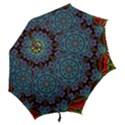 Abstract Art Blue Orange Hook Handle Umbrellas (Small) View2