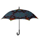 Abstract Art Blue Orange Hook Handle Umbrellas (Small) View3