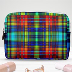 Plaid 6 Make Up Pouch (medium) by ArtworkByPatrick
