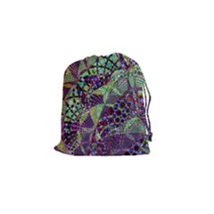 Background Design Art Artwork Drawstring Pouch (small) by Wegoenart