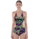 Background Design Art Artwork Cut-Out One Piece Swimsuit View1