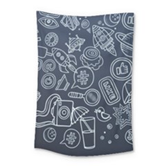 Internet Planets Drinks Computers Small Tapestry by Wegoenart