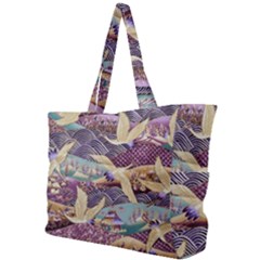 Textile Fabric Cloth Pattern Simple Shoulder Bag by Wegoenart