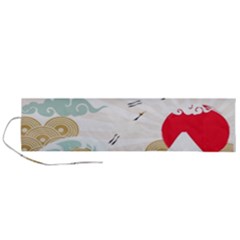 Mountain Sun Japanese Illustration Roll Up Canvas Pencil Holder (l) by Vaneshart