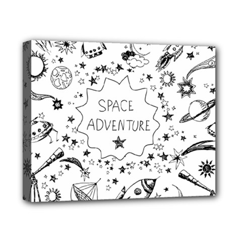 Space Elements Canvas 10  X 8  (stretched) by Vaneshart
