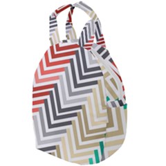 Abstract Colorful Geometric Pattern Travel Backpacks by Vaneshart